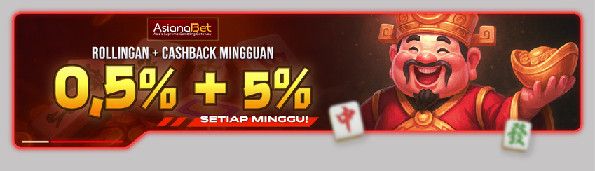 ROLLINGAN + CASHBACK MINGGUAN 0,5% + 5%